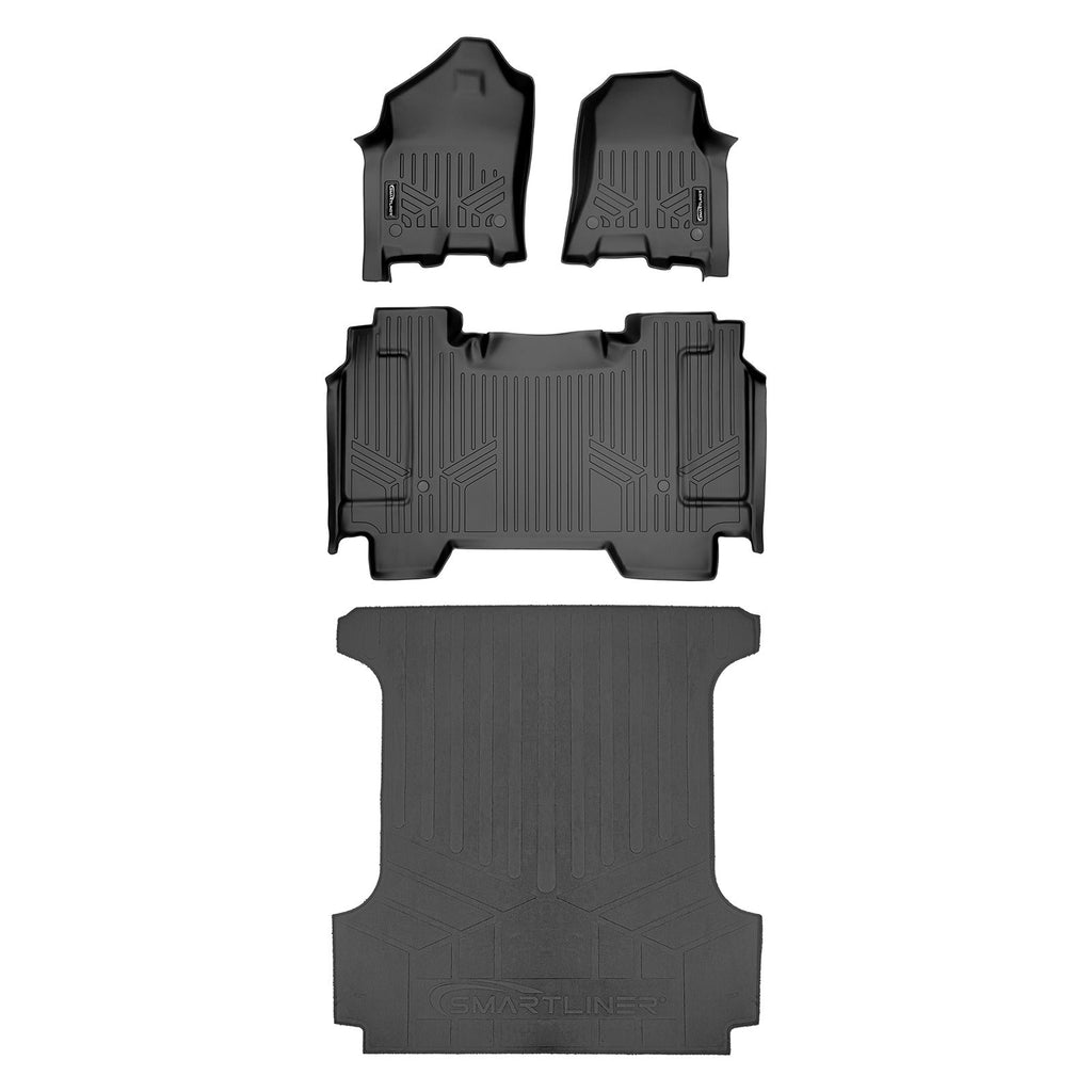 SmartCoverageTM Floor Liners For 2019-2024 Ram 1500 Crew Cab without Rear Underseat Storage Box