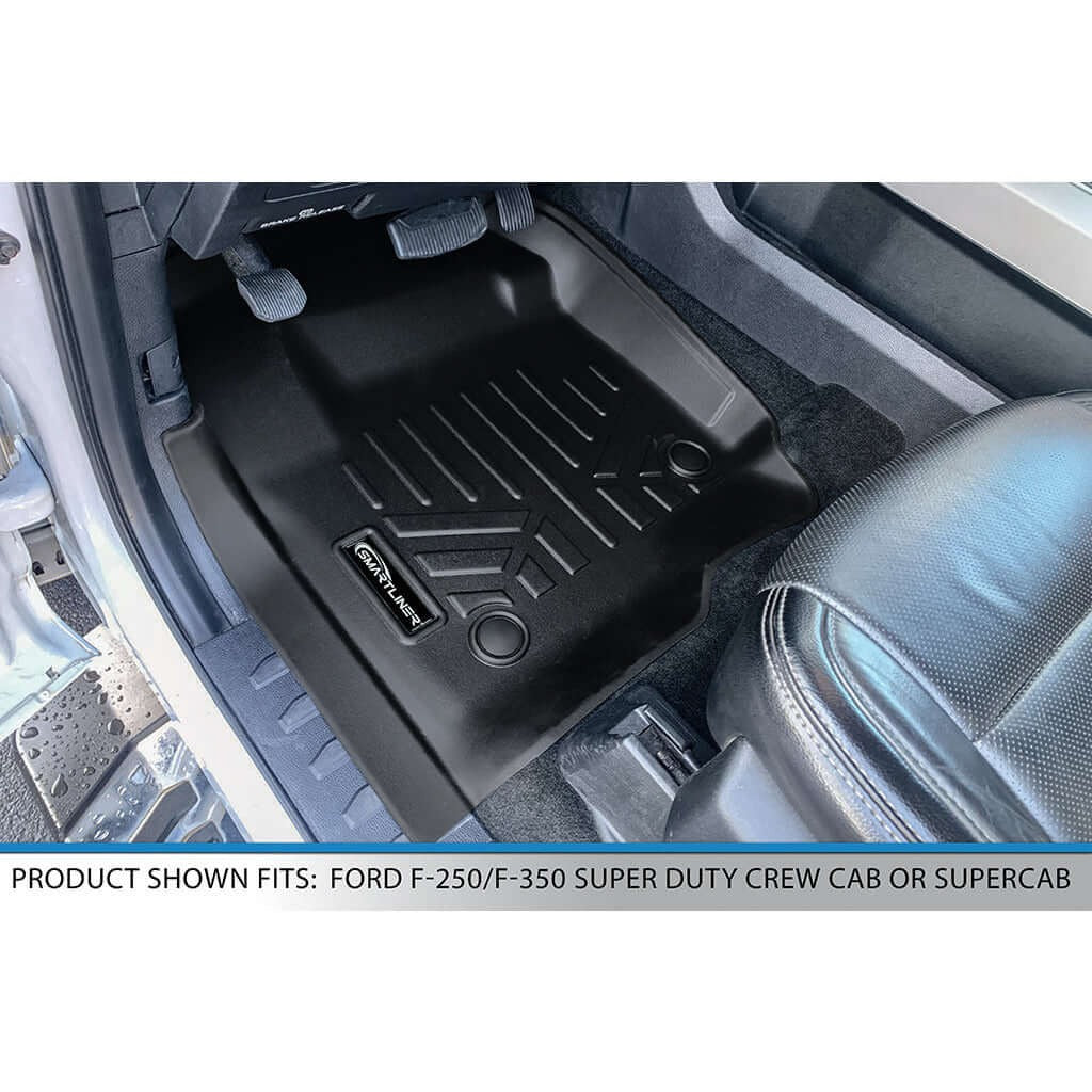 SMARTLINER Floor Liners for 2017-2026 Ford F-250/F-350 SuperCab (1st Row Bucket)