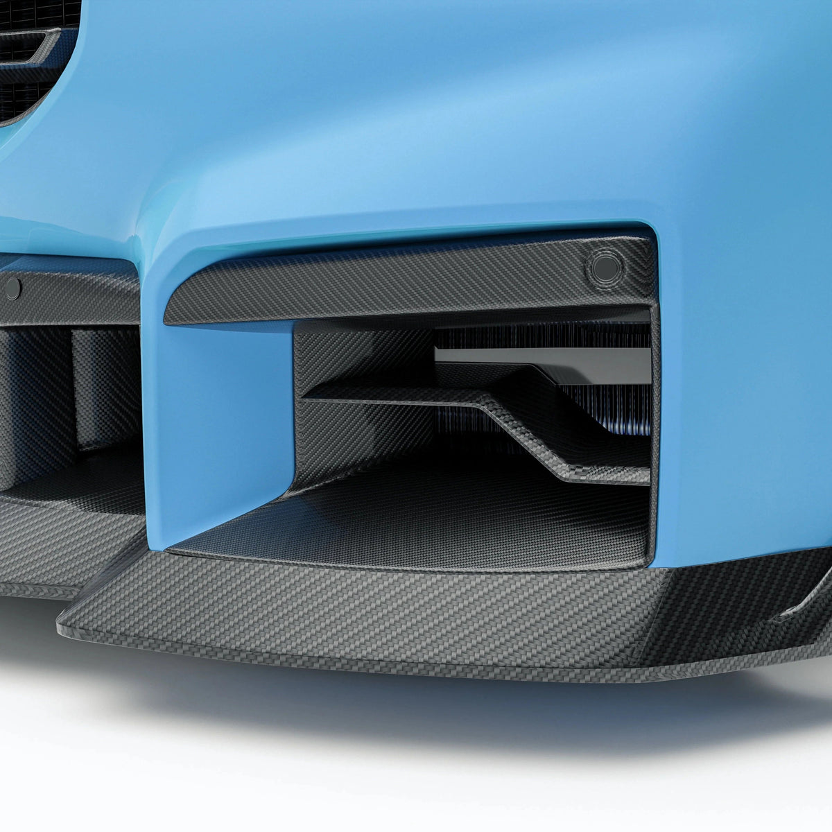 Revozport Carbon Fiber Front Bumper Vents for BMW G87 M2