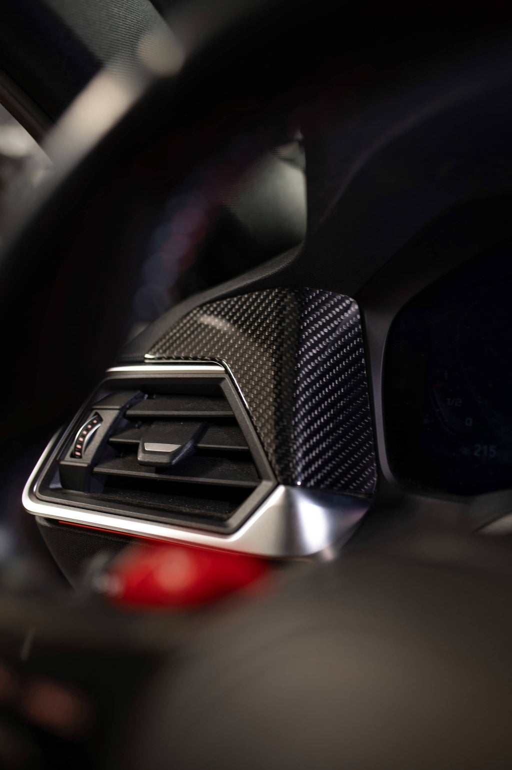 G8X Dry Carbon Fiber Driver Vent Trim Cover LCI and Pre-LCI