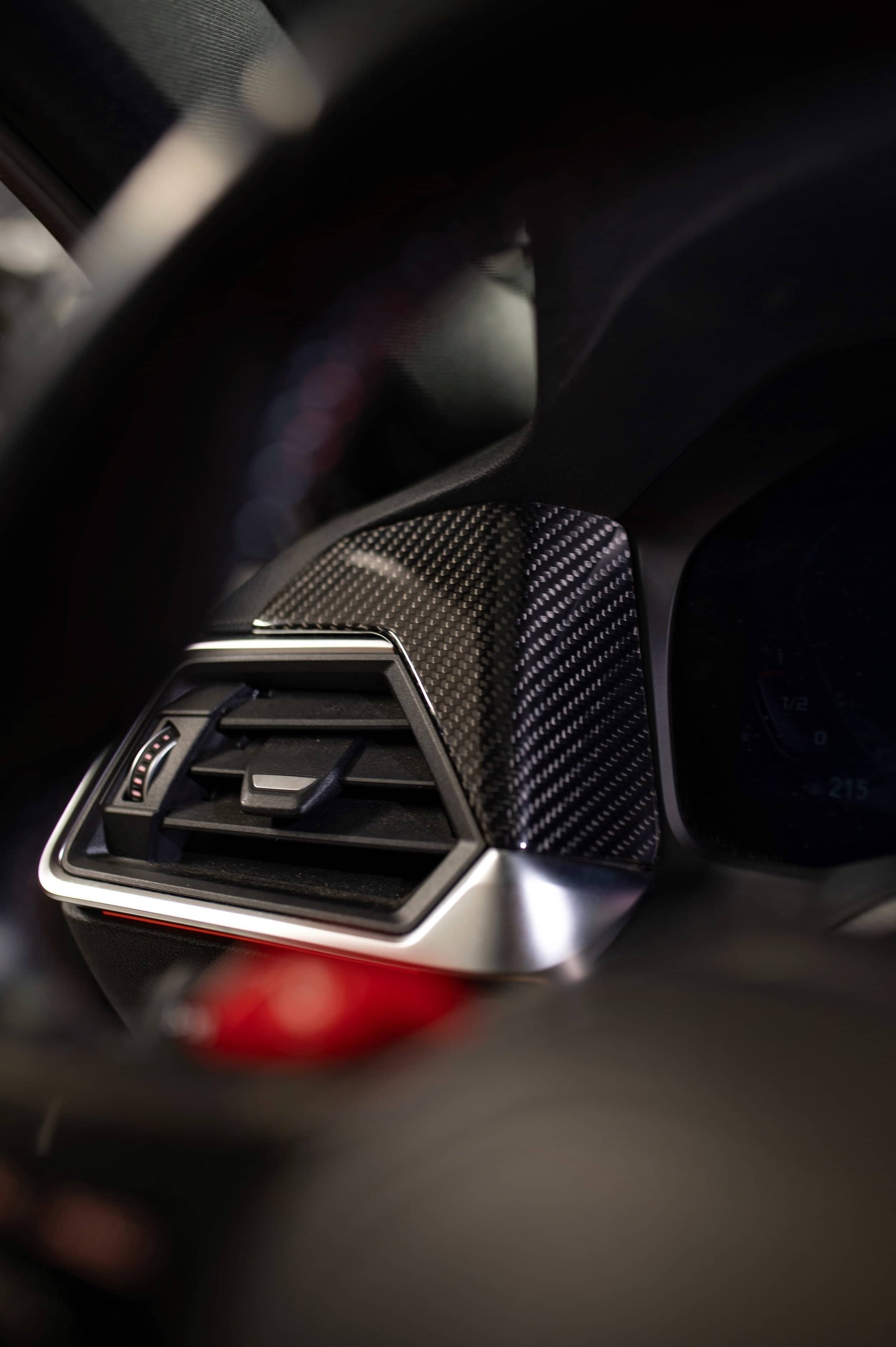 G8X Dry Carbon Fiber Driver Vent Trim Cover LCI and Pre-LCI