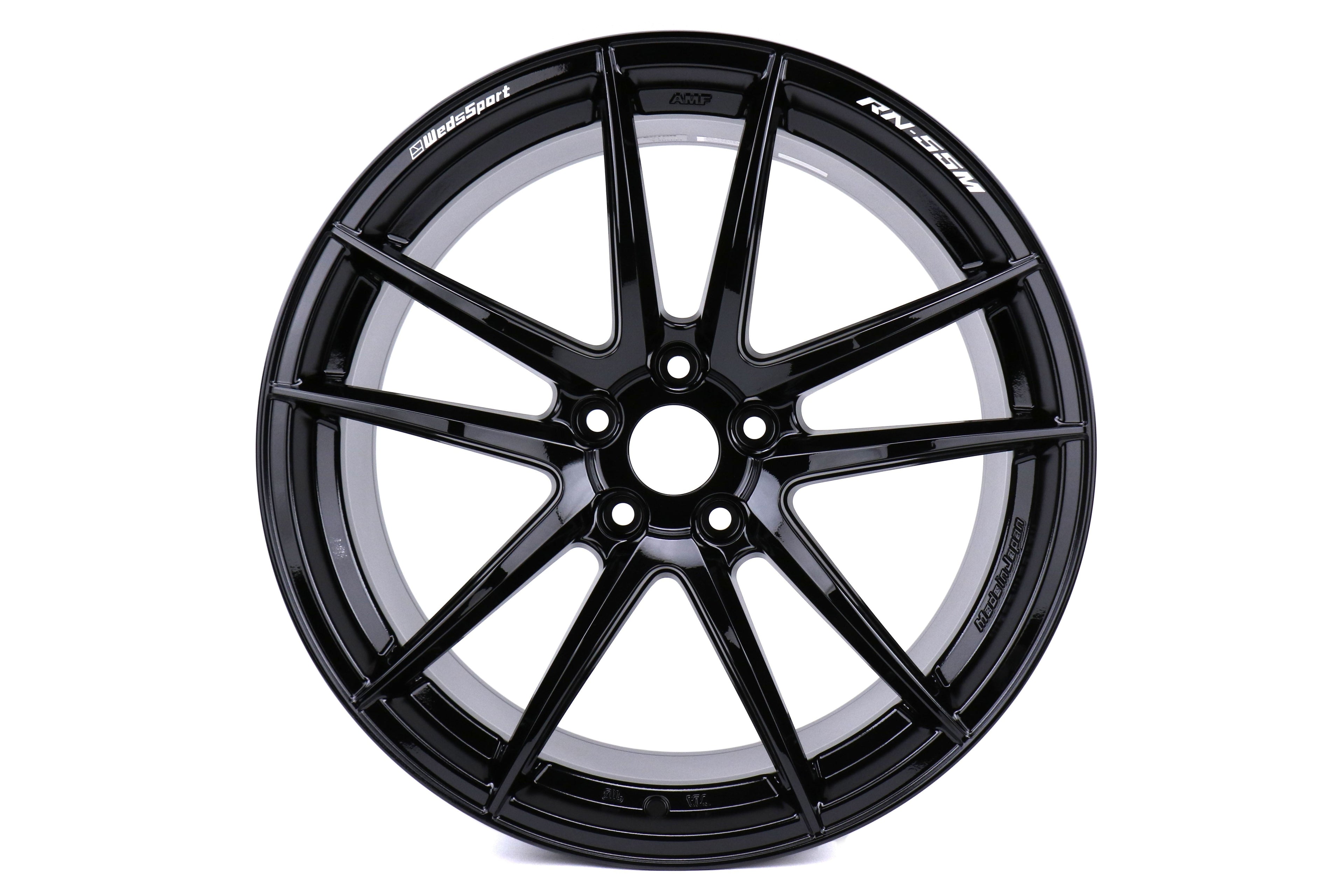 WedsSport RN-55M Gloss Black 19x10 +40 5x112 (Single Wheel) - 2020-2023 Toyota GR Supra