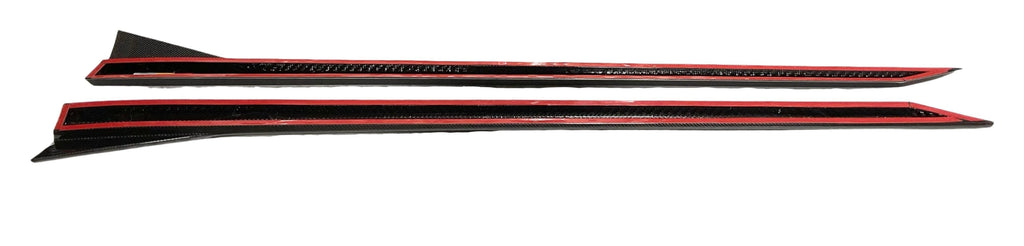 Kies Carbon Fiber Side Skirt Extensions for BMW G90 M5