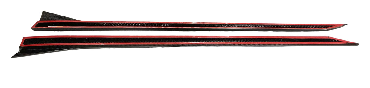Kies Carbon Fiber Side Skirt Extensions for BMW G90 M5