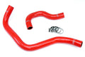 HPS Red Reinforced Silicone Radiator Hose Kit Coolant Acura 90-93 Integra B18 B20