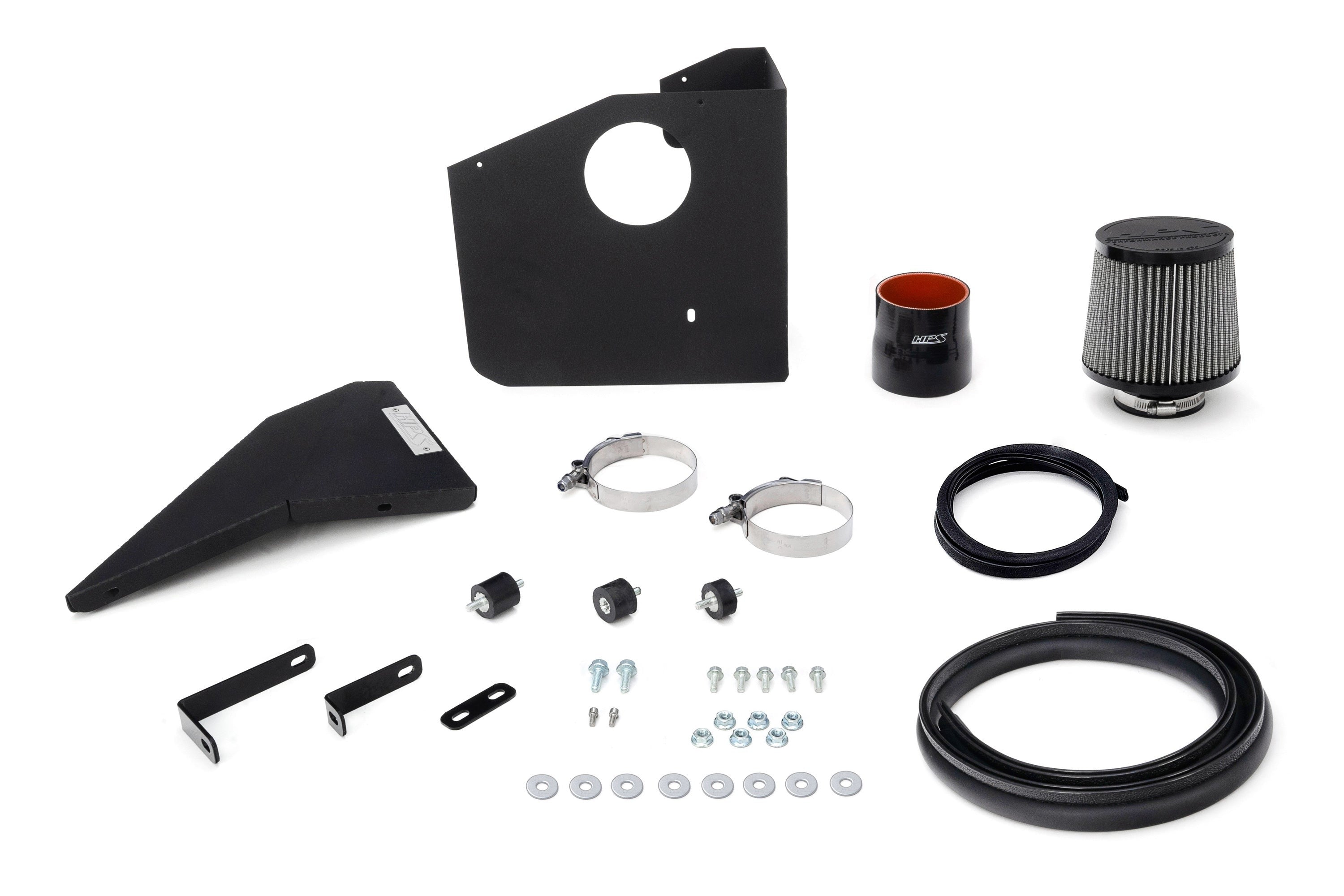 HPS Performance Air Intake Kit with Heat Shield, 2008-2014 Subaru Impreza WRX STI 2.5L Turbo, 827-778