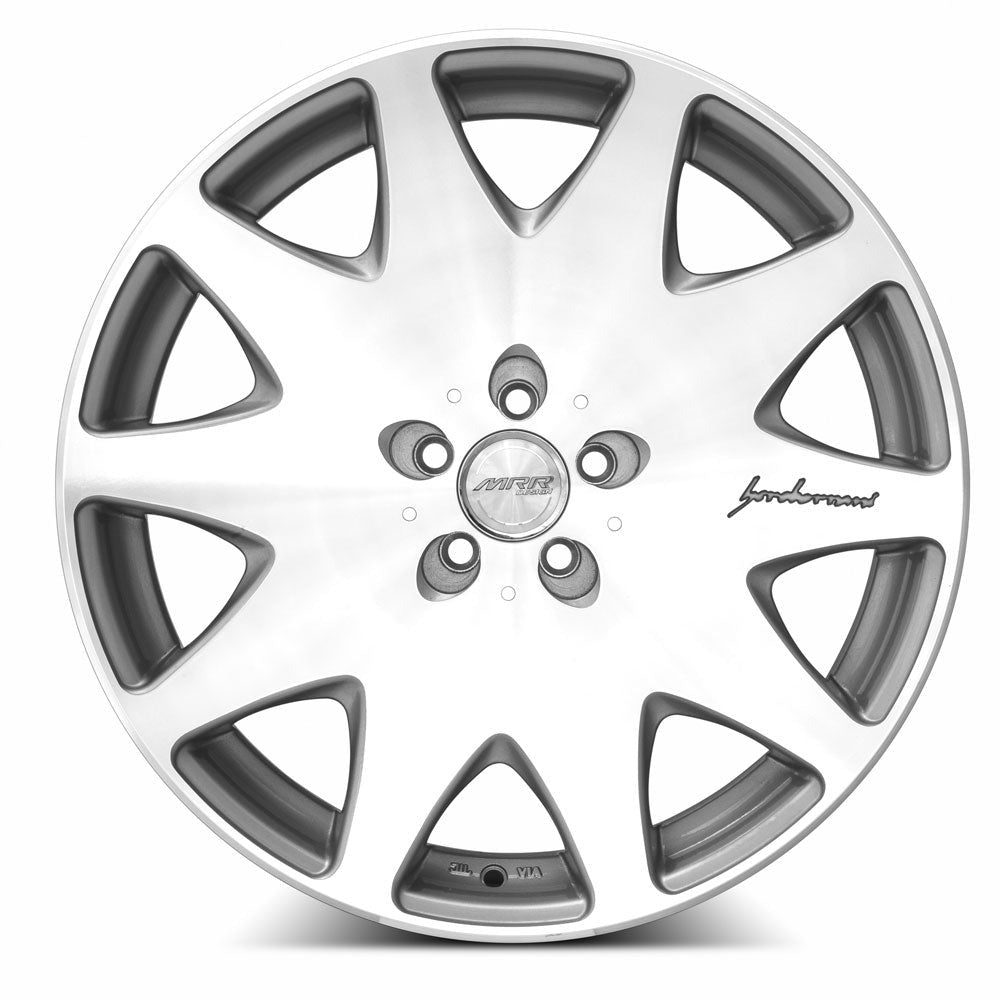 MRR HR3 19" 5x114.3 Silver Machined Face