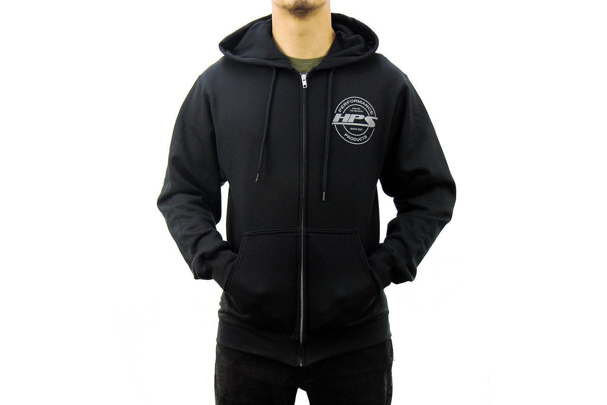 HPS Performance 2022 Round Logo Zip-Up Hoodie, Black