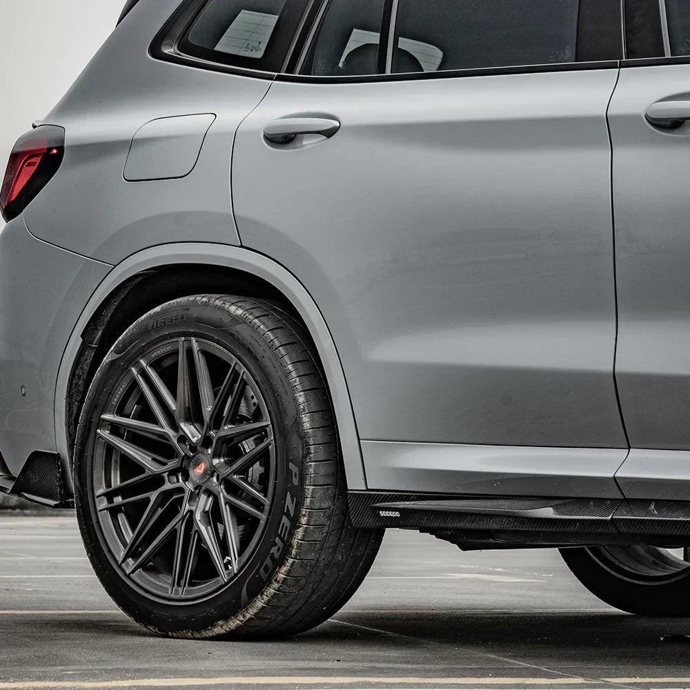 F97 X3M LCI SQ Style Dry Carbon Side Skirts