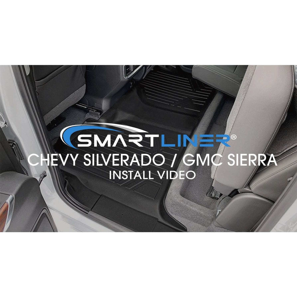SMARTLINER Floor Liners for 2001-2007 Silverado/Sierra 1500/2500/3500 Double/Extended Cab Classic Body Style