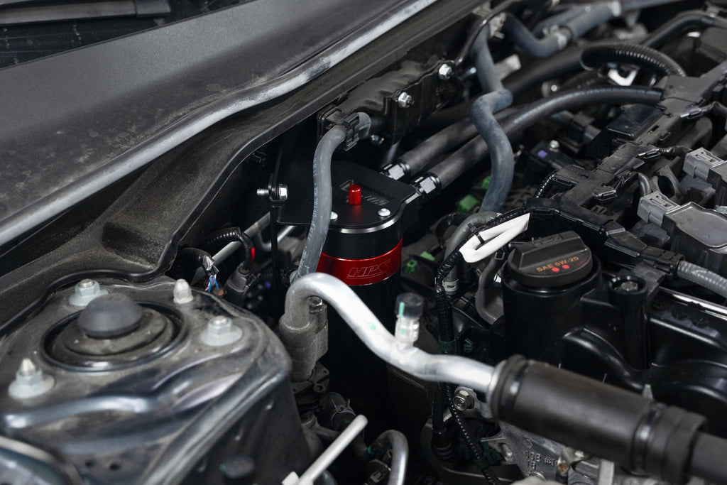 HPS Performance Aluminum Oil Catch Can Kit 2022-2026 Honda Civic Si 1.5L Turbo, 860-031