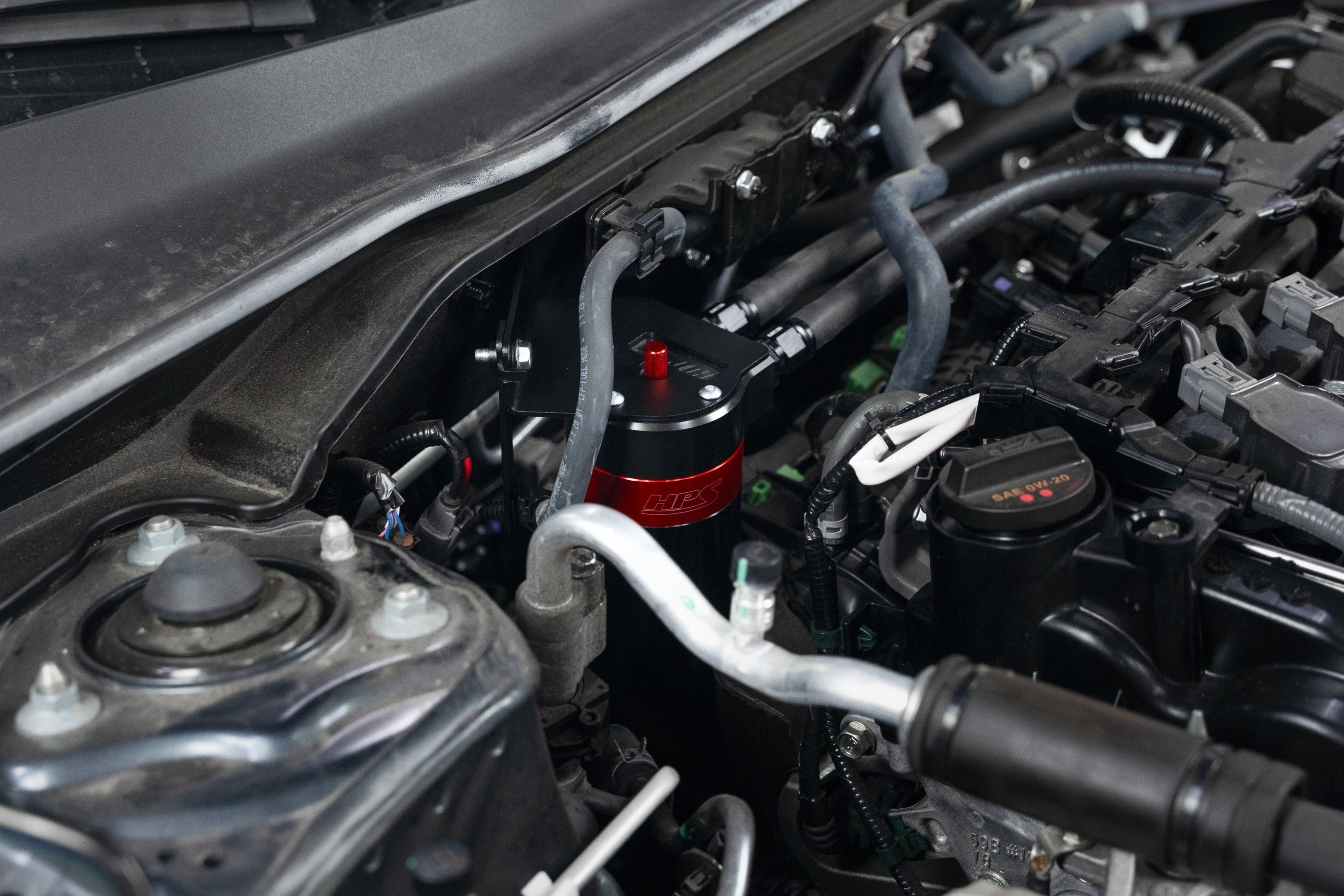 HPS Performance Aluminum Oil Catch Can Kit 2023-2026 Acura Integra 1.5L Turbo, 860-031