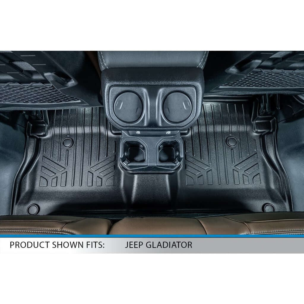 SmartCoverageTM Floor Liners For 2020-2026 Jeep Gladiator with Non Lockable Rear Underseat Storage
