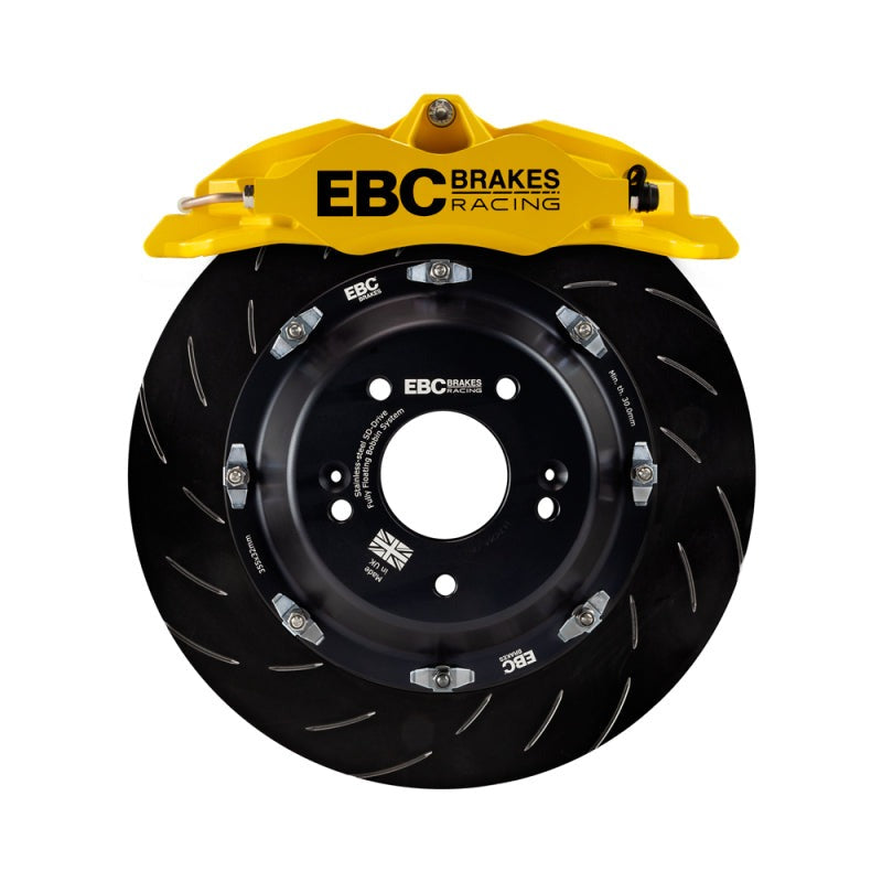 EBC Racing Apollo-4 Front Big Brake Kit, Yellow - 2013-2020 & 2022-2026 Subaru BRZ / Toyota GR86/FRS/GT86