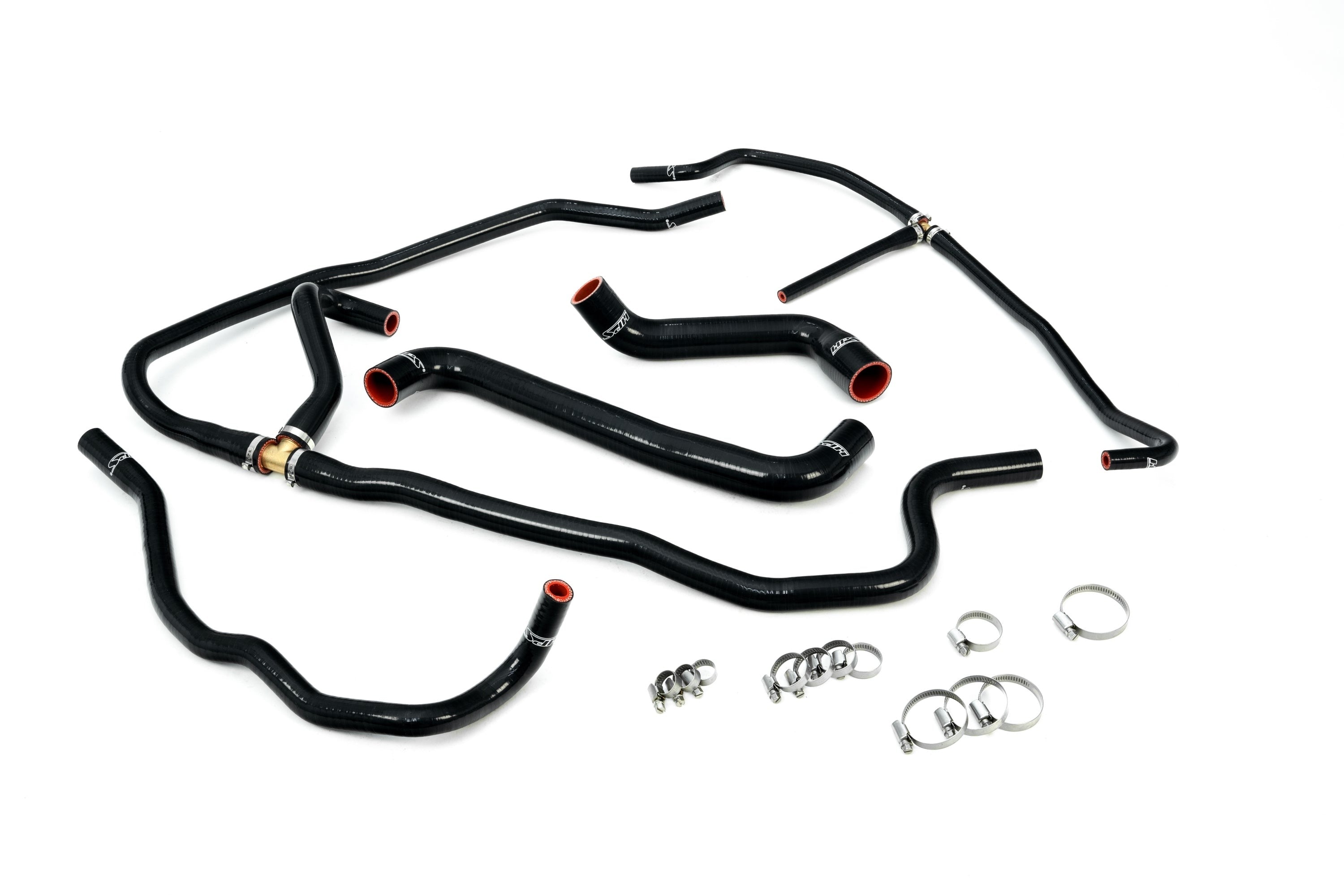 HPS Reinforced Black Silicone Radiator + Heater Hose Kit Coolant Chevy 2008 Corvette 6.2L V8