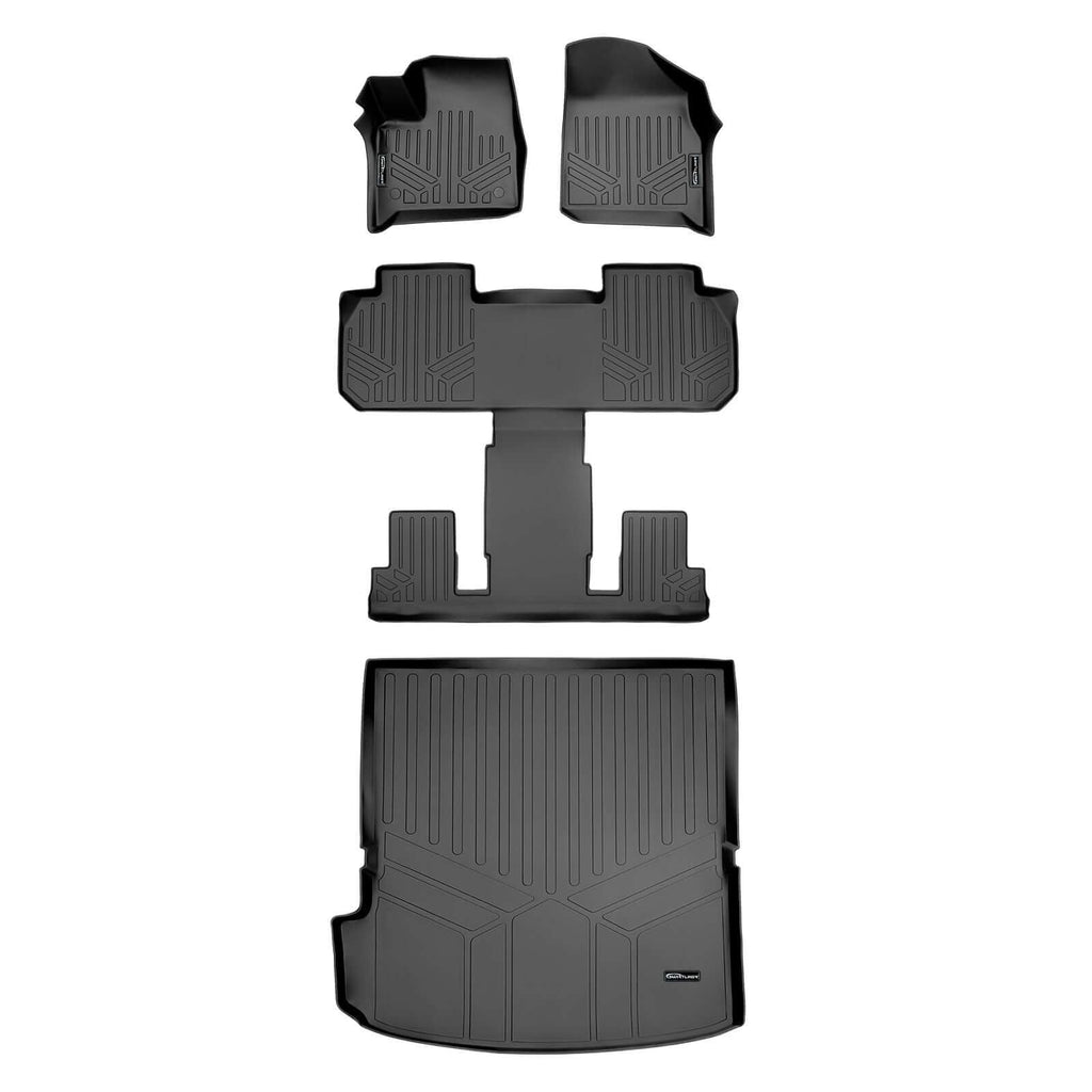 SMARTLINER Custom Fit Floor Liners For 2018-2023 Chevrolet Traverse with 2nd Row Bucket Seats