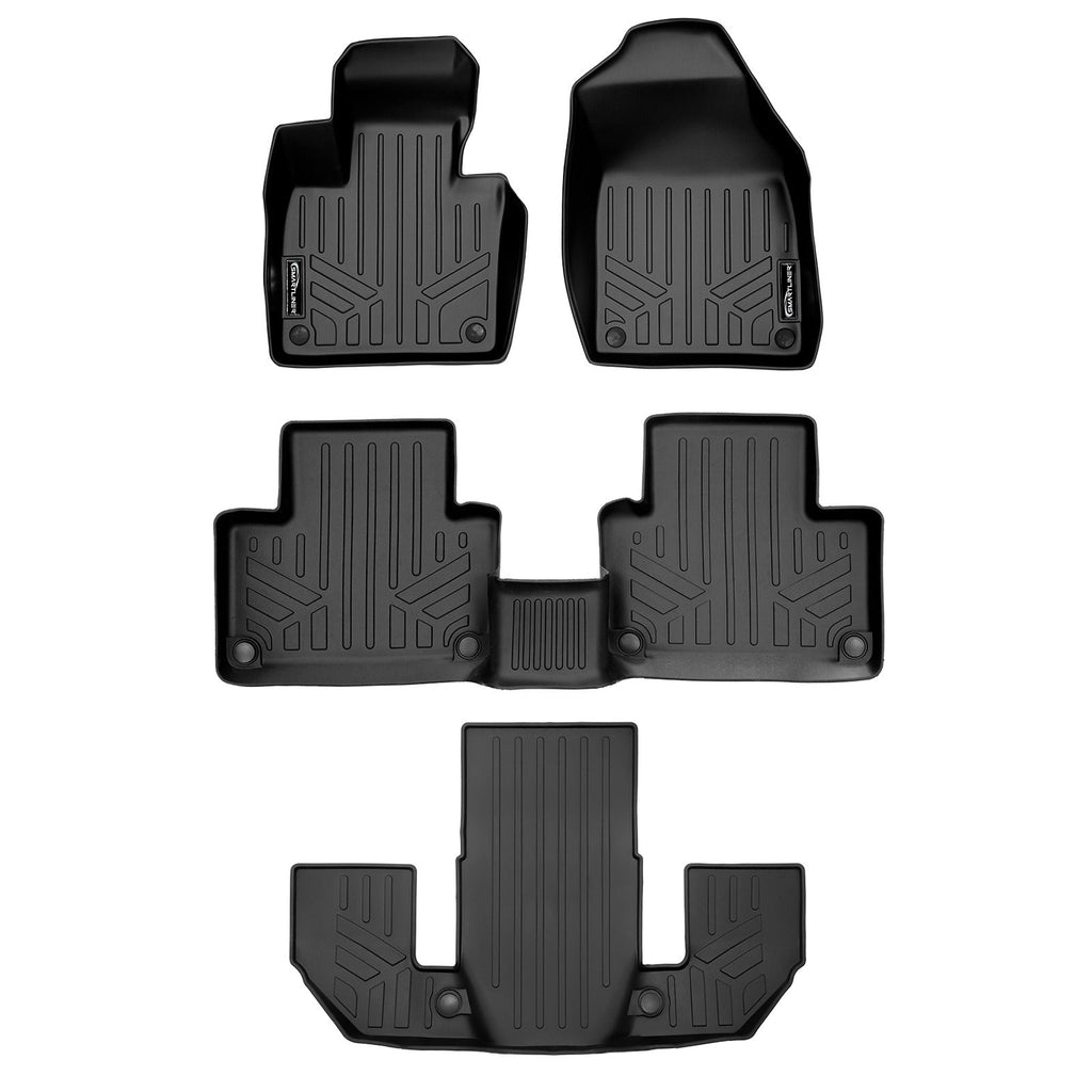 SMARTLINER Custom Fit Floor Liners For 2021-2026 Volvo XC90 (7 Passenger Models)