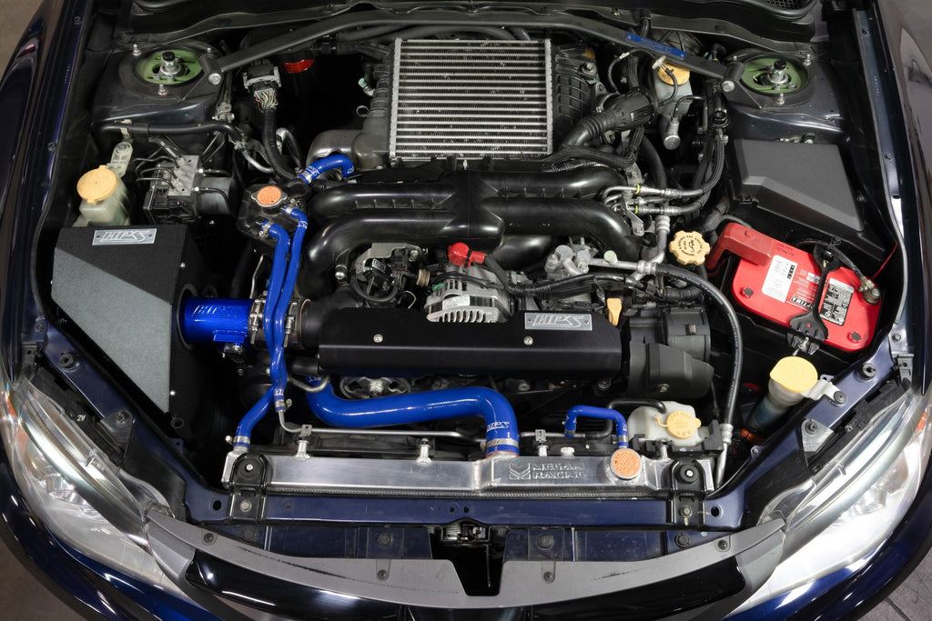 HPS Cold Air Intake Kit 2008-2014 Subaru WRX 2.5L Turbo, Converts to Shortram, 837-778