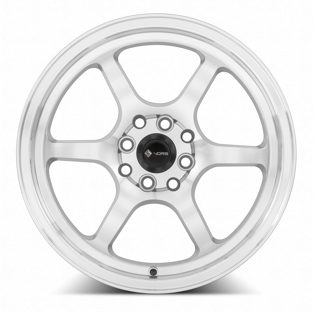 VORS LT61 16" 4x108 Silver Machined Face