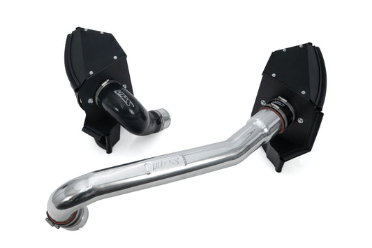 HPS Performance Air Intake Kit with Heat Shield, 2023-2025 BMW M2 G87 3.0L Turbo, Polished, 827-772P