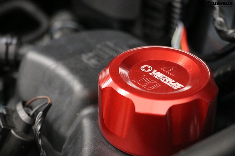 Verus Engineering Heat Exchanger Cap Red 2020 Toyota Supra - 2020+ A90 Supra