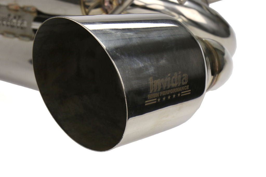 Invidia Gemini R400 Dual Tip Catback Exhaust - Stainless Steel Tips - 2013-2021 Scion FR-S / Subaru BRZ / Toyota 86