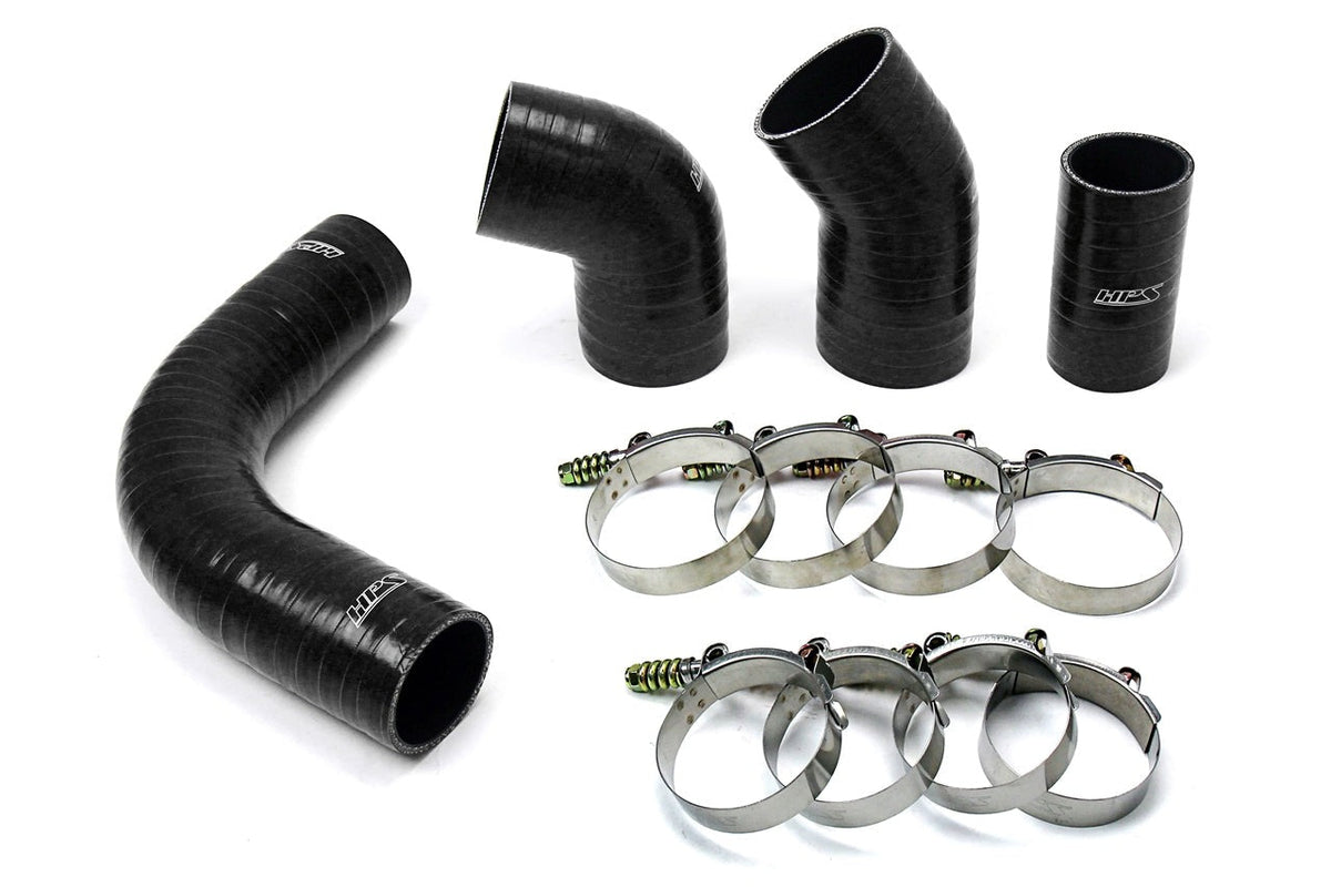 HPS High Temp Aramid Reinforced Silicone Intercooler Hose Boots Kit Chevy 2002-2004 Silverado 3500 6.6L Duramax LB7 Diesel