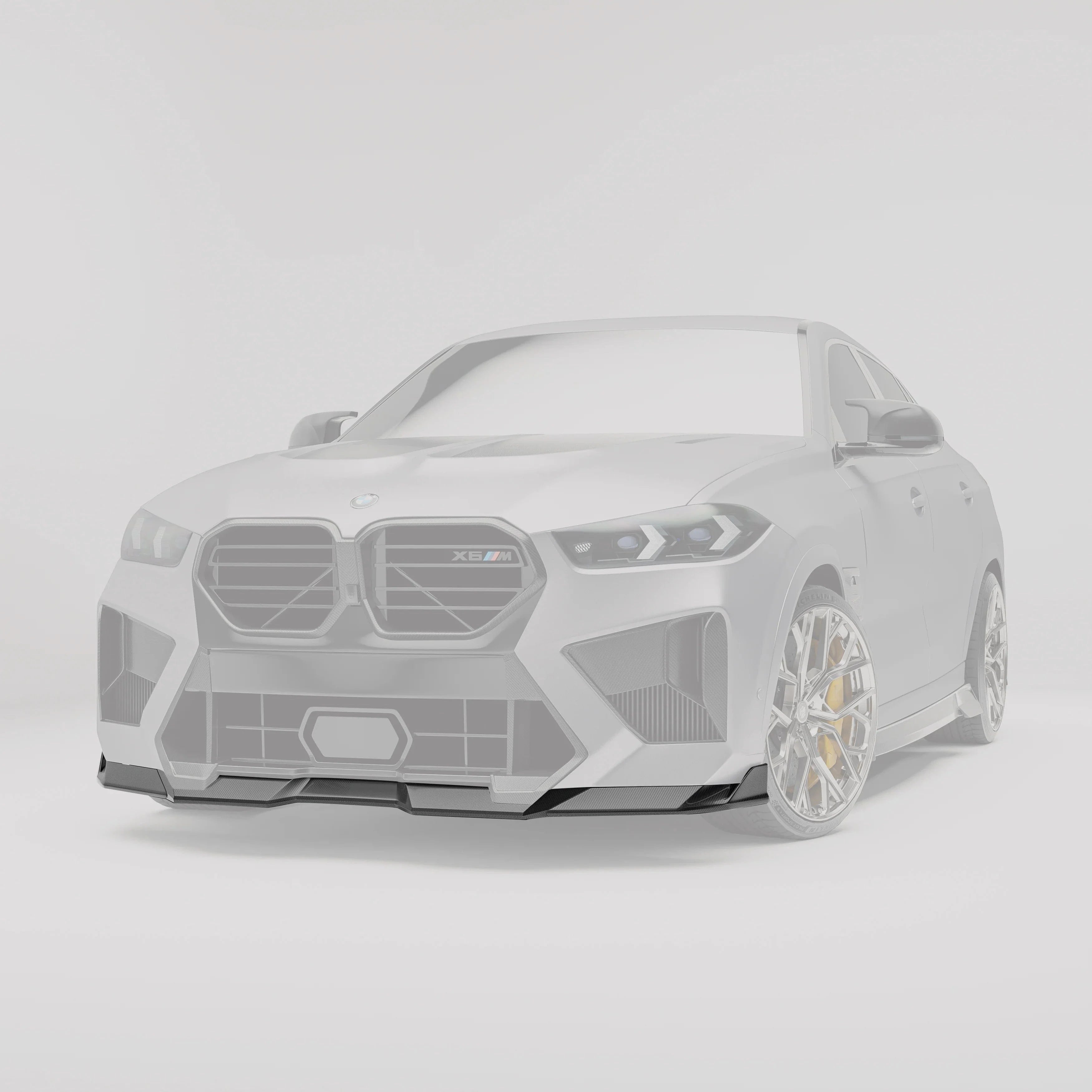 Revozport Carbon Fiber Front Lip Diffuser for BMW X6M F96 LCI (2023+)