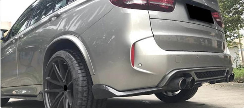OPEN BOX - 2015-2019 F85 X5M/ F86 X6M Carbon Fiber 3-Piece Rear Bumper Diffuser