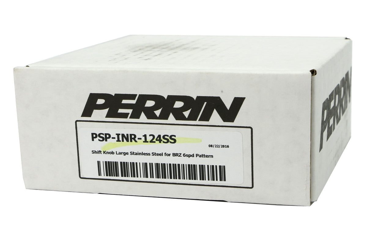 PERRIN Stainless Steel Shift Knob 6MT Large - 2013-2016 Scion FR-S / 2013-2020 Subaru BRZ / 2017-2019 Toyota 86
