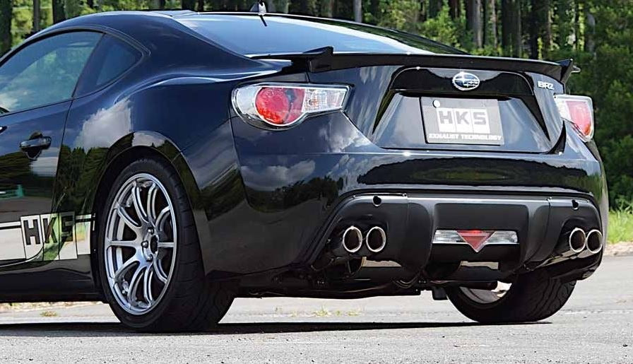 HKS Legamax Sports Quad Tip Exhaust System - 2013-2022 Scion FR-S / Subaru BRZ / Toyota GR86