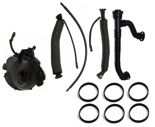 BMW E60/E61 525xi & 530xi Crankcase Oil Separator Kit With Hoses (CCV)