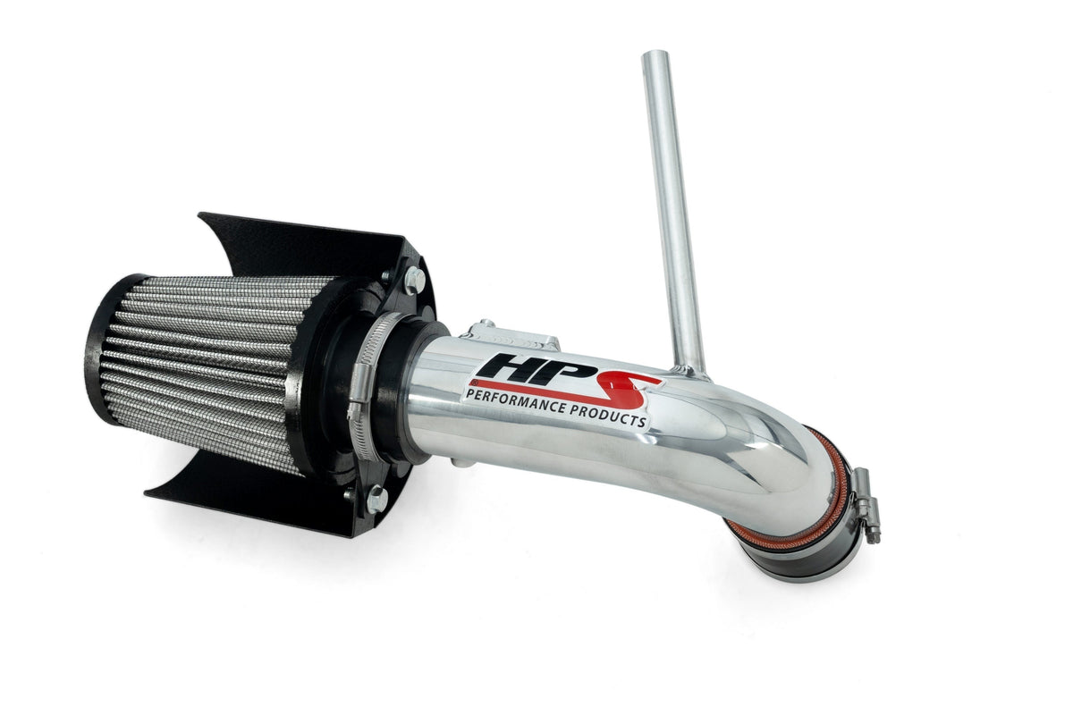 HPS Performance Air Intake Kit with Heat Shield, 2010-2015 Toyota Prius 1.8L, Polished, 827-784P