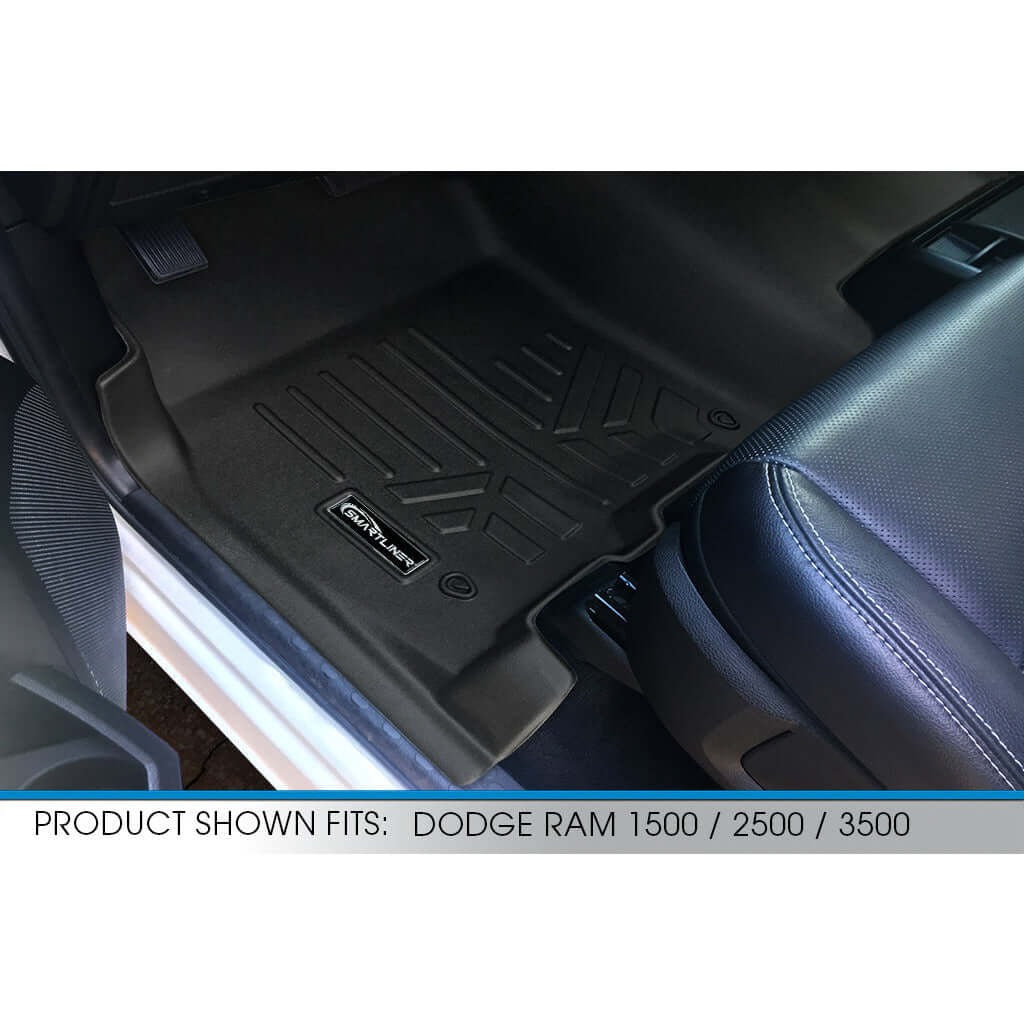 Smart TrimTM Floor Liners For 2012-2022 Ram 1500/2500/3500 Crew (4 Full Size Doors) (1st Row Bench)