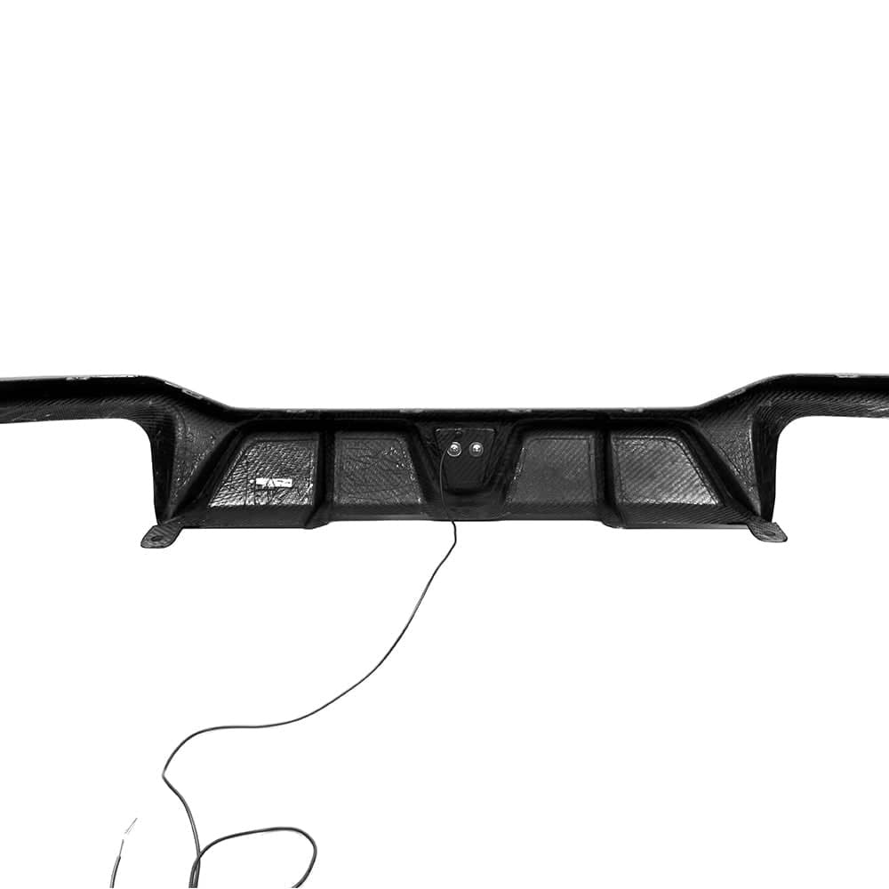 X4M F98 LCI SQ Style Dry Carbon Fiber Rear Diffuser With Brake Light