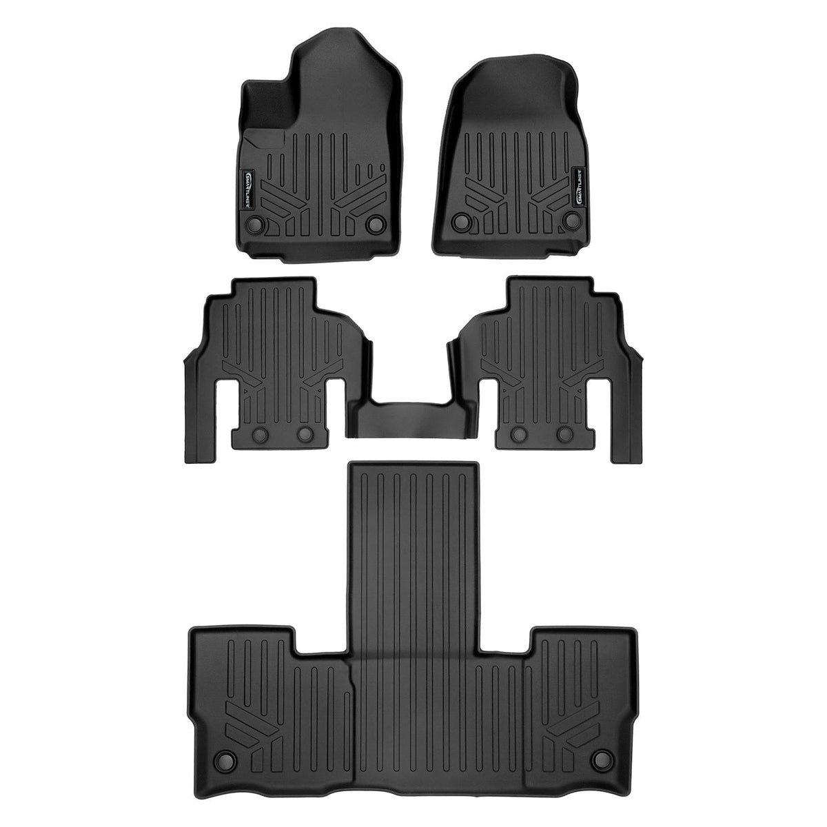 SMARTLINER Floor Liners for 2022-2025 Jeep Wagoneer (7 Passenger Model)