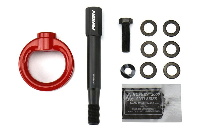 PERRIN Front Tow Hook (Red) - 2018-2021 Subaru WRX / STI / 2013-2016 Scion FR-S / 2013-2020 Subaru BRZ / 2017-2020 Toyota 86