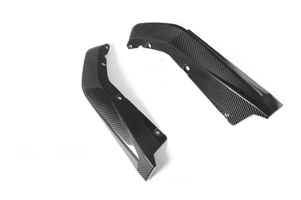G8X Dry Carbon Fiber Rear OEM Style Replacement Bumper Splitters