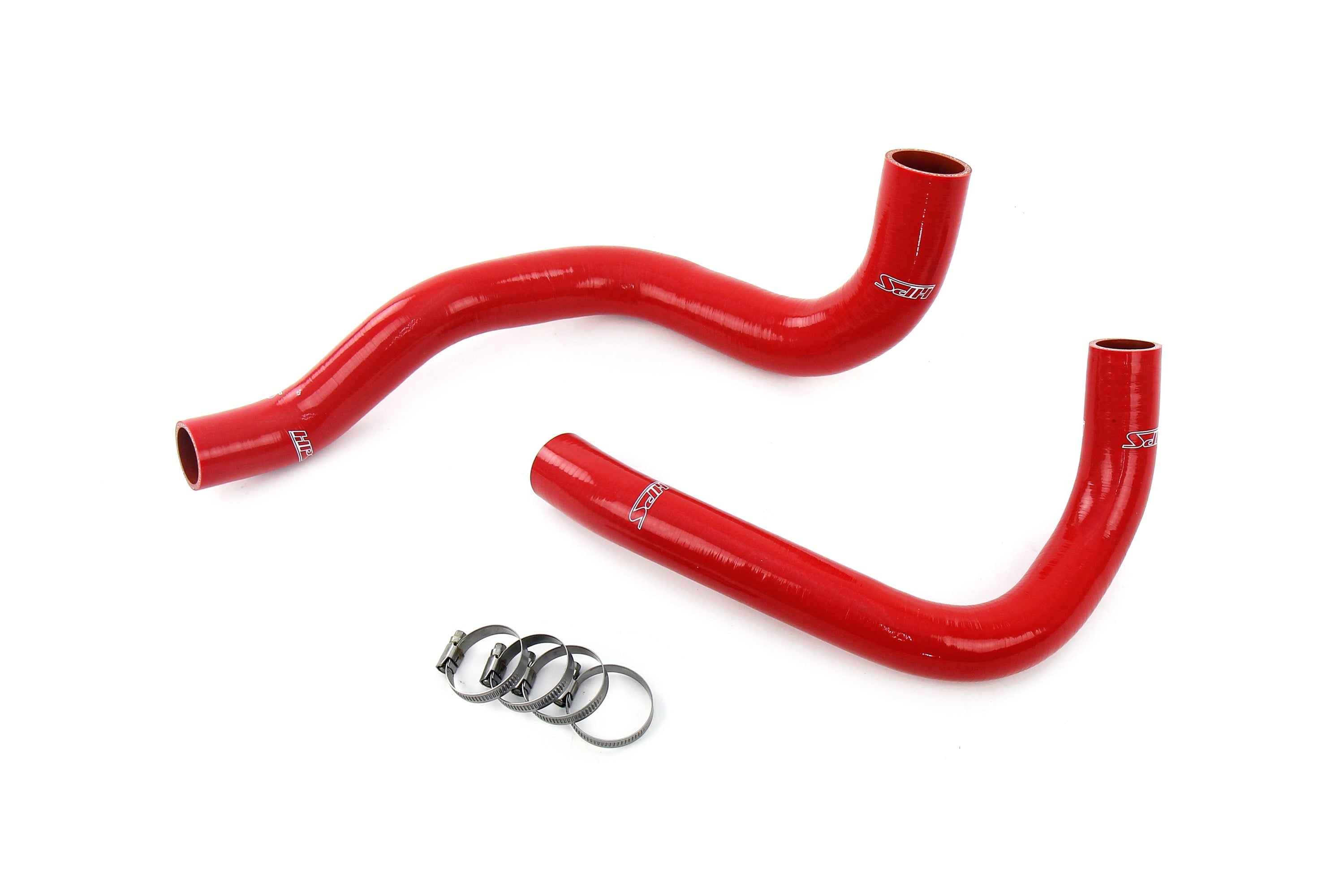 HPS Performance Silicone Radiator Coolant Hose Kit 1999-2004 Jeep Grand Cherokee 4.0L L6, Red, 57-2129-RED