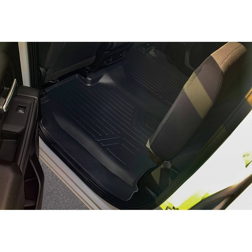 SmartCoverageTM Floor Liners For 2019-2026 Chevy Silverado 1500 Crew Cab (1st Row Bench) (No OTH) | Carpet | [No 2nd Row Storage]