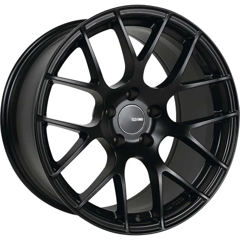 Enkei Raijin Black 18x9.5 +45mm 5x100 (Single Wheel) - 2013-2024 Subaru BRZ / Scion FR-S / Toyota GR86 / 2014-2018 Subaru Forester