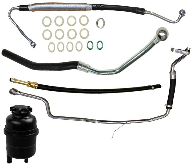 BMW E38 7-Series Power Steering Hose Kit W/ Reservoir Value Line 32411093929