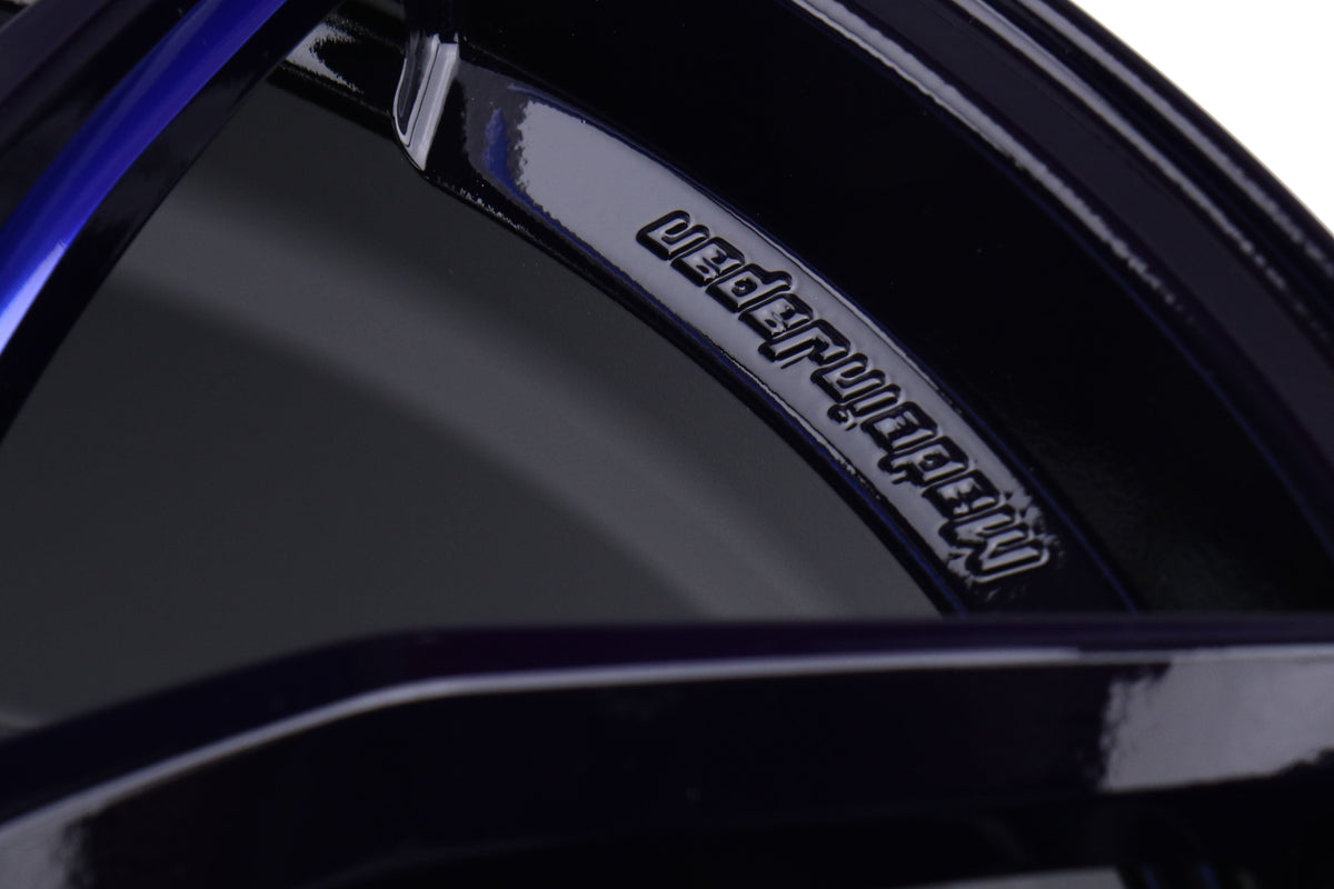 WedSport BBM RN-55M Black Blue Machine 19x9 +30 5x112 (Single Wheel) - 2020-2023 Toyota GR Supra