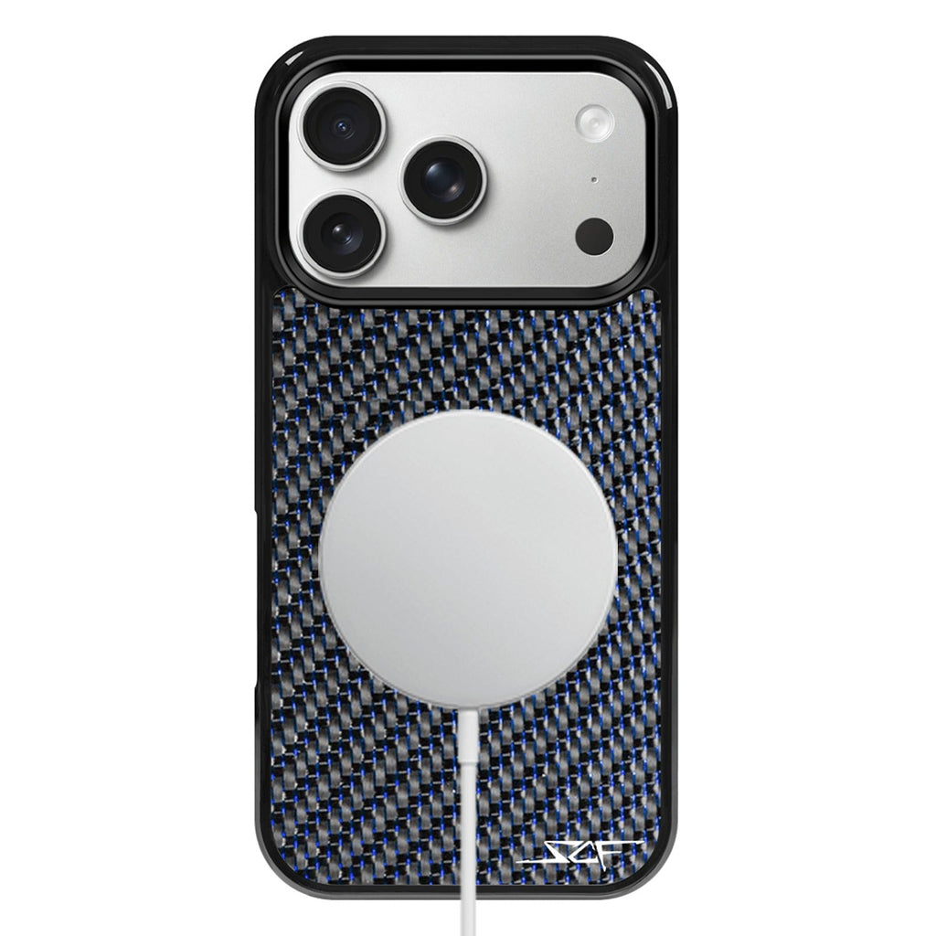iPhone | Blue Lace Carbon Fiber Case | CLASSIC Series