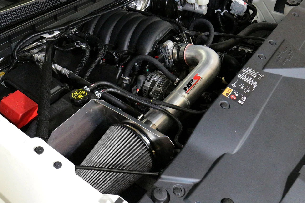 HPS Performance Air Intake Kit 2018-2020 Chevy Tahoe 6.2L V8, Includes Heat Shield, 827-707