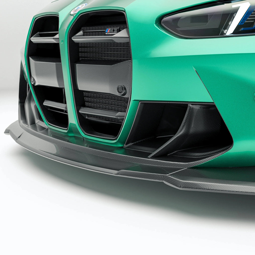 Revozport Carbon Fiber Front Bumper Trim for BMW G80 G81 M3 G82 G83 M4 2021-2024