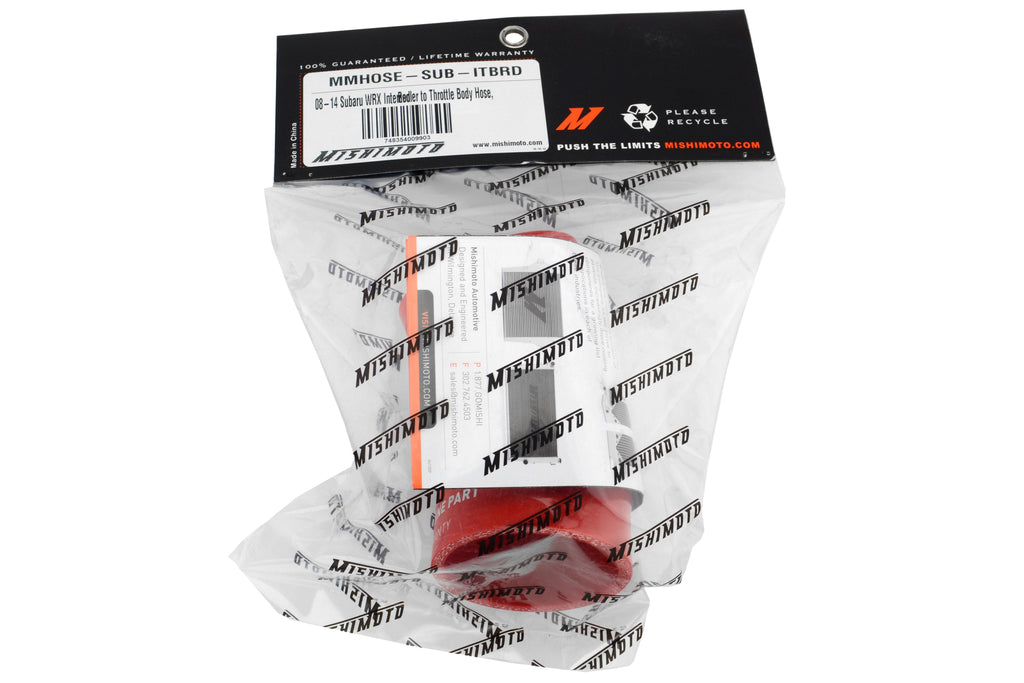 Mishimoto Silicone Throttle Body Hose (red, black, or blue) - 2015+ WRX-Red