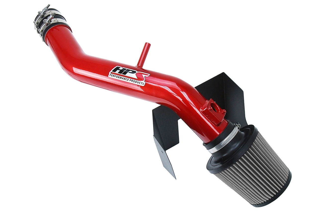 HPS Performance Shortram Air Intake Kit 2006-2013 Lexus IS250 2.5L V6, Includes Heat Shield, Red