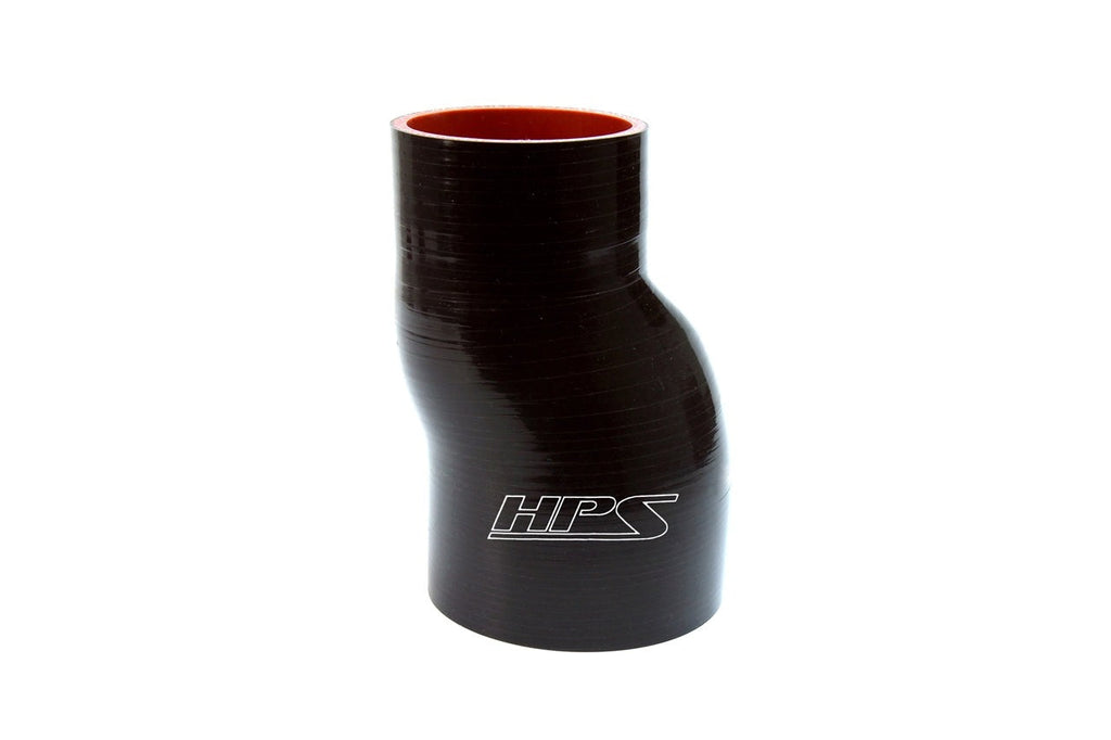 HPS 3" - 3-1/4" Silicone Offset Reducer Coupler Hose, High Temperature 4-ply Reinforced