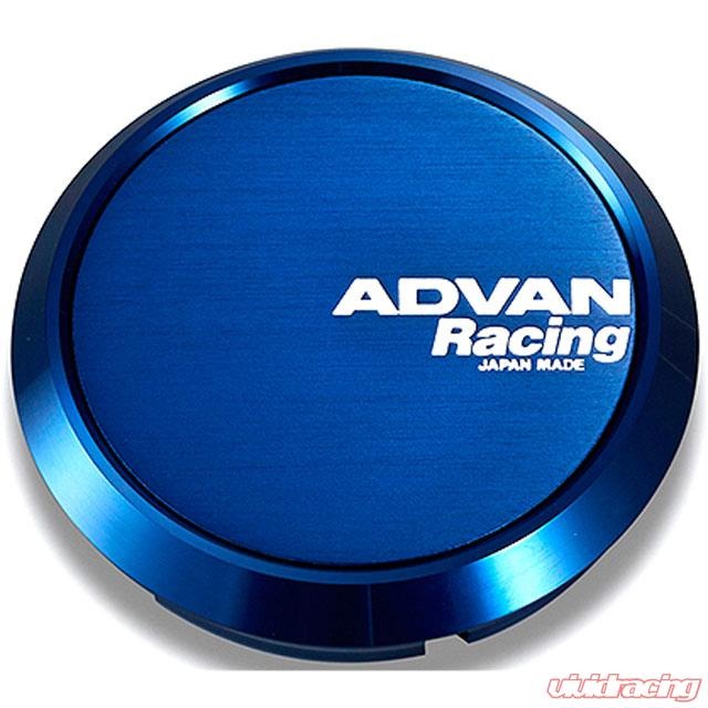 Advan Racing Center Cap 63MM Full Flat Type Anodized Blue - Universal